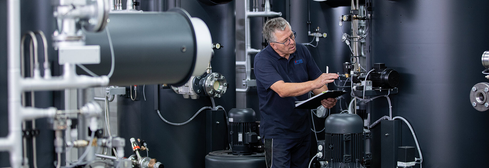 CERTUSS employees during the commissioning of a steam generator system