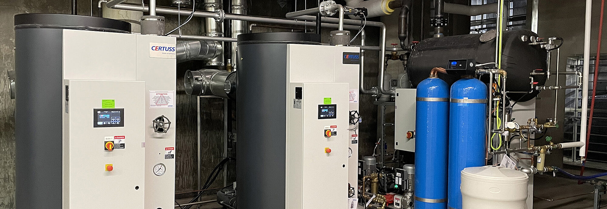 CERTUSS Steam Boilers with CVE Unit